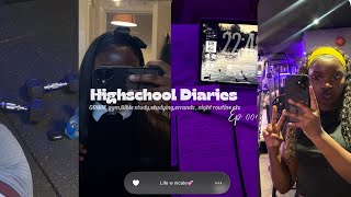 Highschool Diaries📚 EP 001: [GRWM,Gym,Studying,Night Routine, etc] Zimbabwean YouTuber 🌸