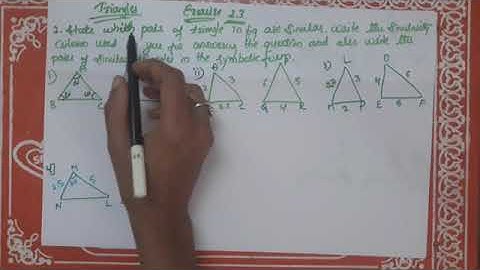 10th NCERT Mathematics Triangles -Exercise 2.3 Part-1