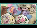 Decoupage on Seashells | Beach Seashells diy Part 2 | Nautical Decor | with Joan-Marie Domino