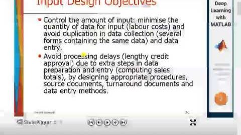 Input Design Objectives (System Analysis and Design Chapter 9)