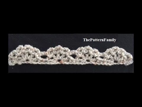 How to Crochet the Edge / Border / Trim Stitch Pattern #353│by