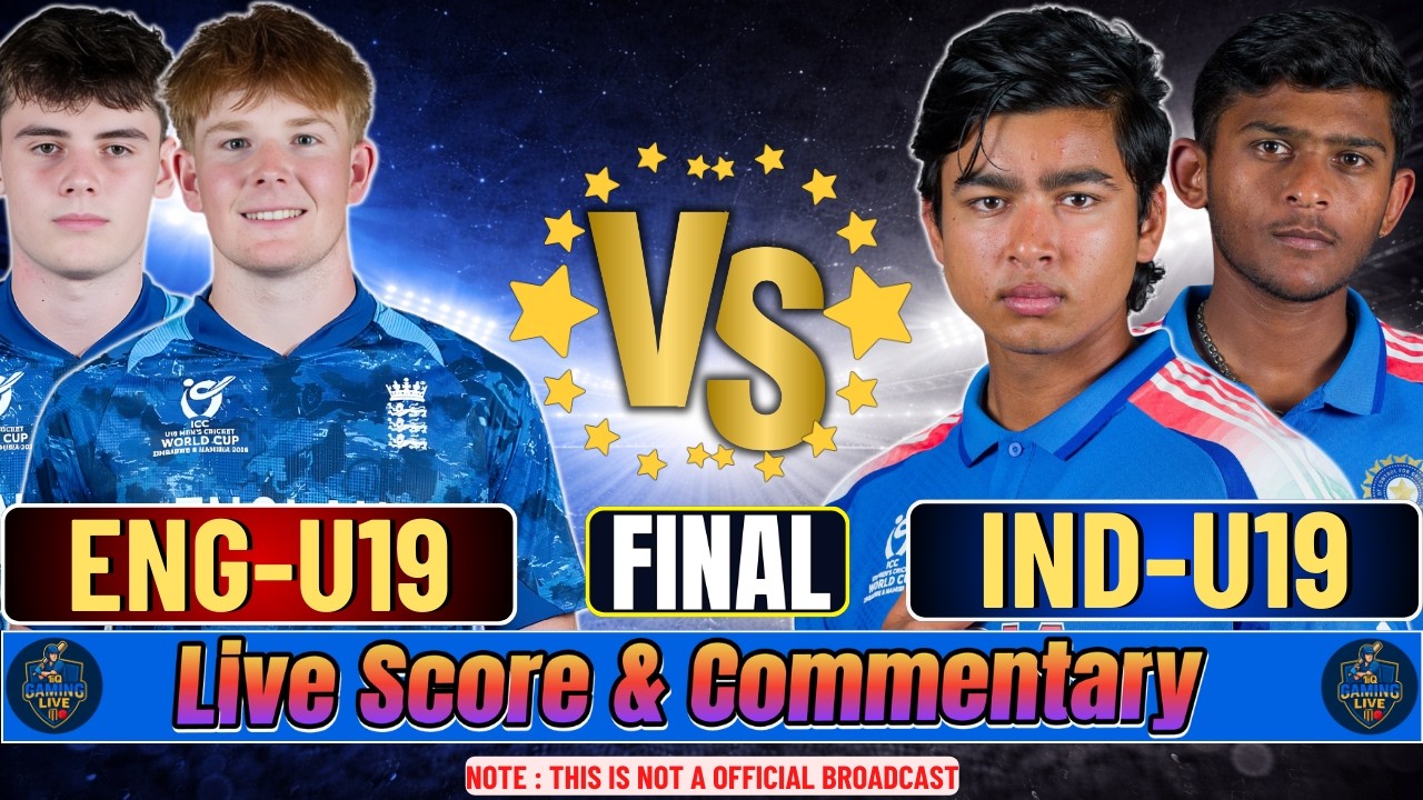 India U19 vs England U19 | IND vs ENG | Cricket Live Score & Commentary