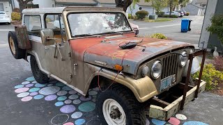 Barn Find 1969 Jeepster Commando resurrection and clean out.