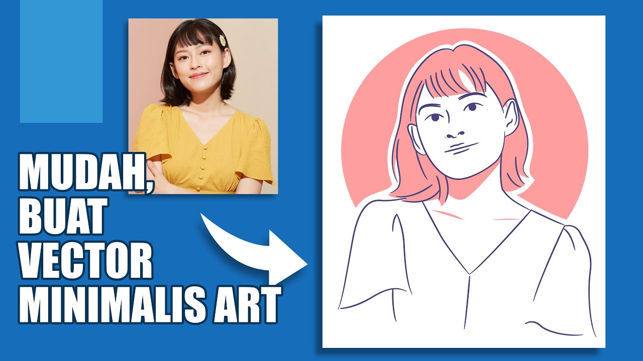 MUDAH, MEMBUAT VECTOR ART MINIMALIS LINE DENGAN AFFINITY DESIGNER FOR ...