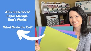 Easy & Affordable 12x12 cardstock storage | How I label & store my 12x12 cardstock