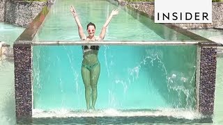 Dive Into a Glass Cube Pool On Laucala Island