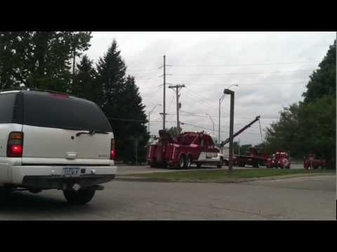 Tow Truck Funeral Processional -- Des Moines, Sept...