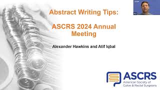 ASCRS Abstract Writing Tips