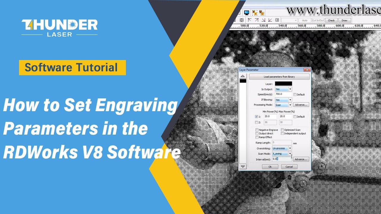 Laser Cutter Software Rdworks V8 Tutorial 11 How To Set Engraving