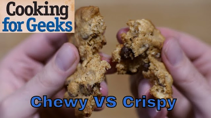 What makes a chewy cookie chewy?