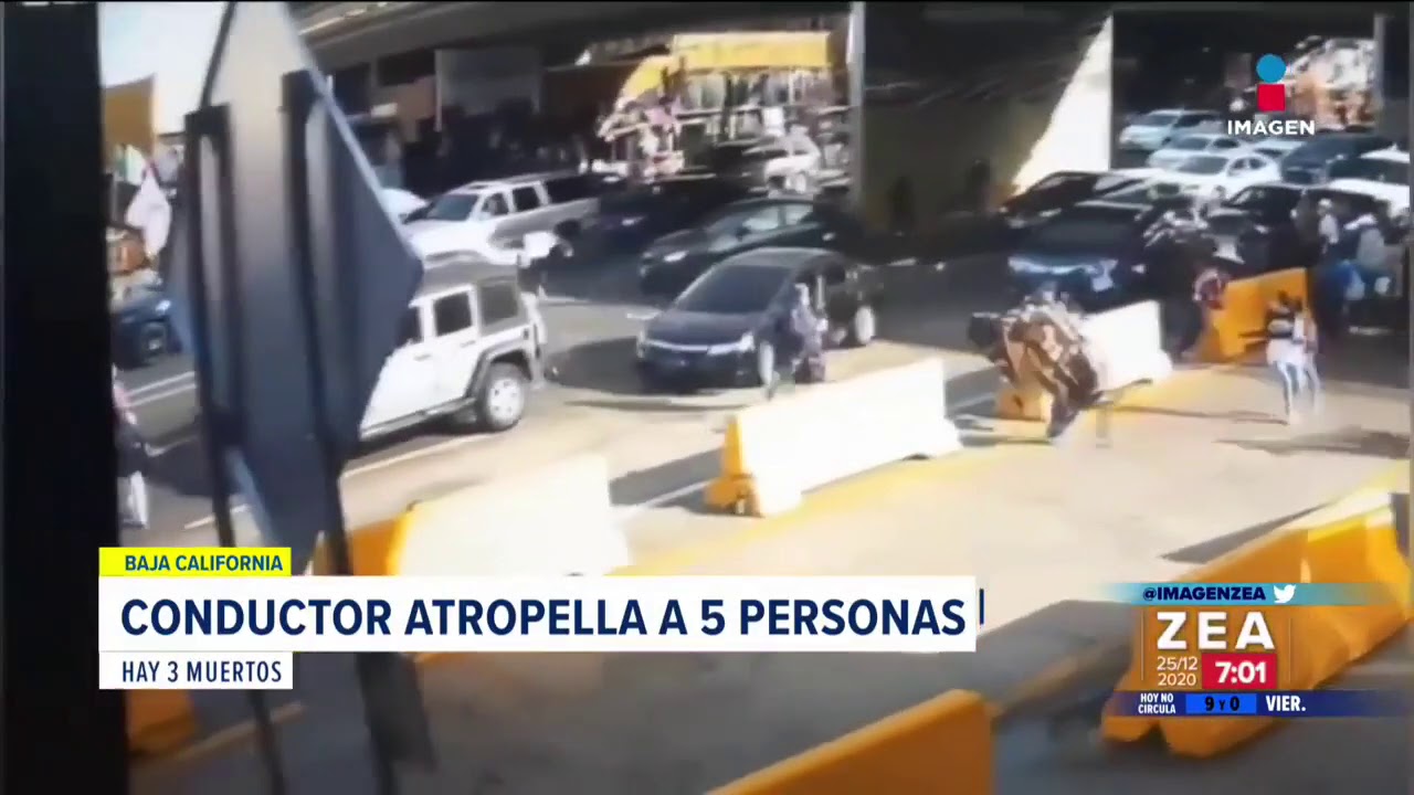 VIDEO: Conductor atropella a cinco personas en Tijuana | Noticias con ...