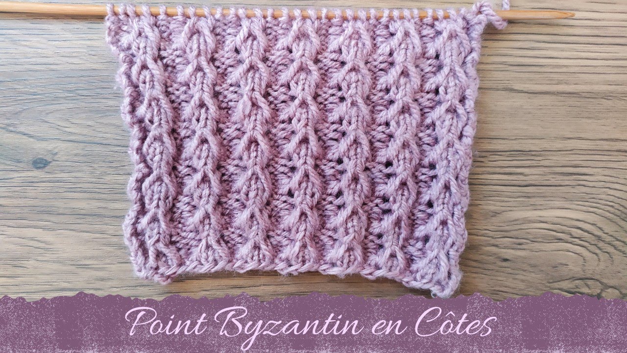POINT AU TRICOT - Point Byzantin en Côtes