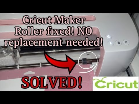 Cricut Maker Rubber Pressure Roller Repair EASY FIX DIY 