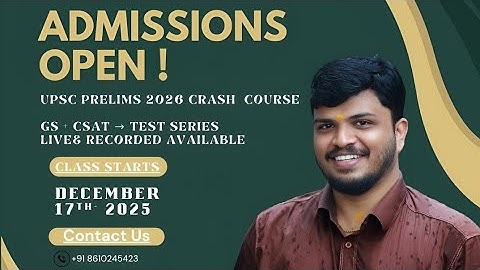 UPSC CRASH COURSE | A CLEAR CUT STRATEGY FOR  UPSC PRELIMS 2026 | 