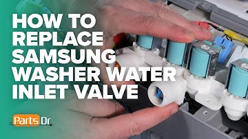 Fix 4E, 4C, NF Errors - How to remove/replace Samsung washer water inlet valve part # DC97-15459G