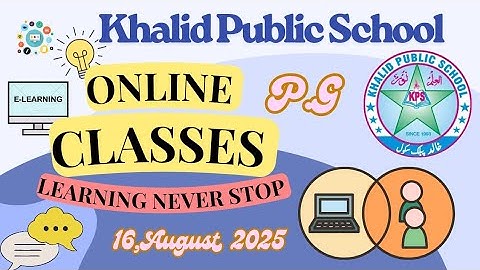 Online class|play group Urdu|16/08/25#kps#onlineclasses#education