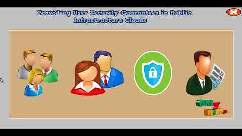 Providing User Security Guarantees in Public Infrastructure Clouds