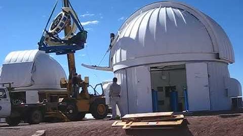 LCOGT 1.0M Telescope Craned into Dome C at CTIO