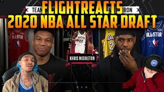 Reacting To FlightReacts 2020 NBA All-Star Draft - Team LeBron vs Team Giannis