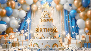 Happy Birthday Song for Adults 🎉 Elegant & Shiny Video