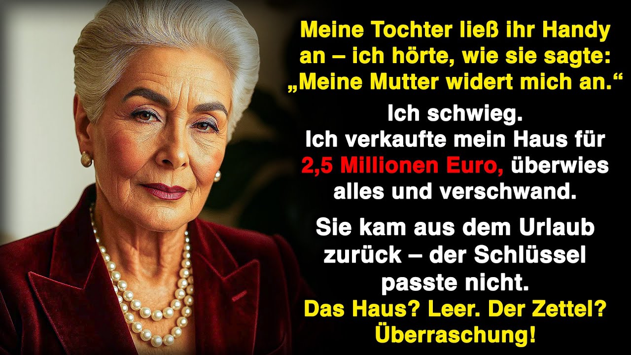 Meine Tochter nannte mich widerlich… also verkaufte ich das Haus, das sie für ihres hielt!