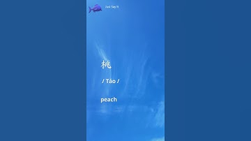 How to Say Peach in Chinese   Word 桃
