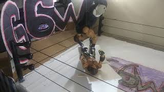 |IM BACK! |Moonsault Through The Table!(WWE Stop Motion)