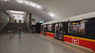 Poland, Warsaw, Metro Ride From Wilanowska To Wierzbno