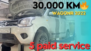 WagonR 2022 5th paid service / itni sasti me 🤩🤩
