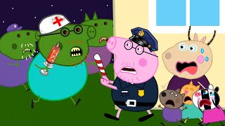 Zombie Apocalypse, Zombie Appears To Visit Peppa Pig Police Station🧟‍♀️ | Peppa Pig Funny Animation