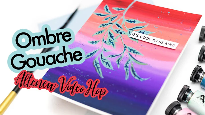 Ombre Gouache How To | Altenew Artists Gouache Set Release Video Hop + Giveaway!