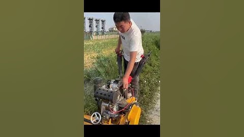 Máy cày xới đất mini máy cắt làm cỏ nông nghiệp máy lên luống tạo rãnh đa chức năng #automobile