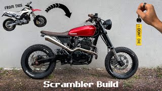 Scrambler Timelapse Build  -  Honda FMX 650