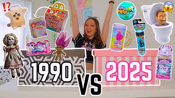 UNBOXING *1990’s VINTAGE* MYSTERY TOYS🧸🪀 VS *2025 BRAND NEW RELEASES!*🎁⁉️ (100+ SURPRISES!!🫢)