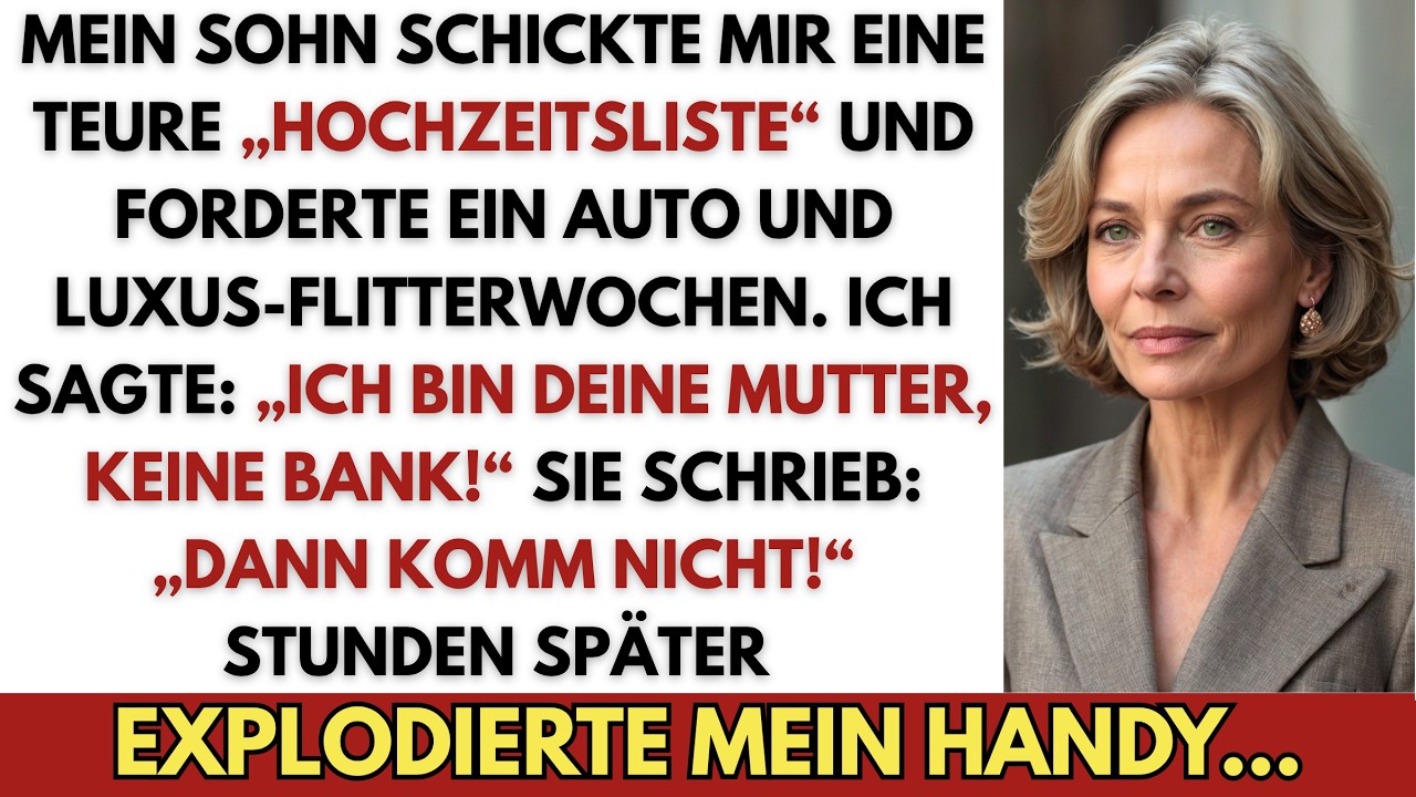 Ich öffnete eine E-Mail mit dem Betreff „Hochzeitswunschliste Julian und Vanessa“ und dachte, es ginge um einen Mixer. Stattdessen fand ich ein PDF mit SUV, Malediven-Flitterwochen und...