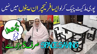 Gharibabad Furniture Market Karachi 2024 !!! Hub Of Furniture /Space Saving Dining Table/Chef Uzma
