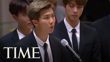 In United Nations Address, K-Pop Group Singer Urges Young People To Love Themselves | TIME
