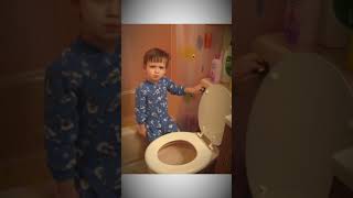 Why he gotta do that tho  #funny #comedy #cloggedtoilet #video
