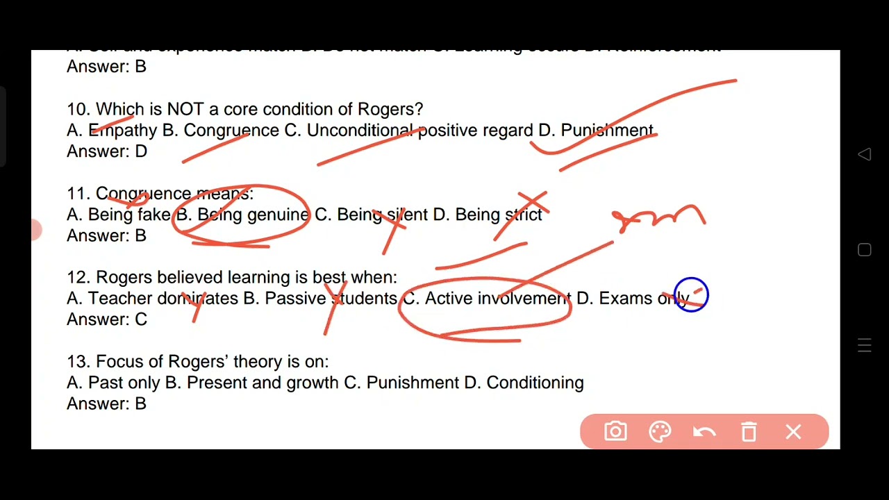 Carl##Rogers##20 MCQ ##ssb##rht