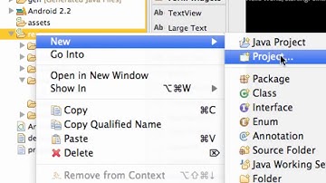 Android Developing Applications Tutorial 5 Overview of Project and Adding Folders