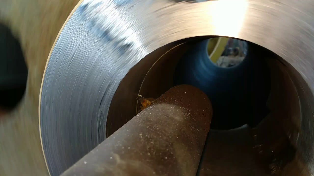 Bubut Roda Gila Jaw 1200 × 250 (Las Dan Bubut) - YouTube