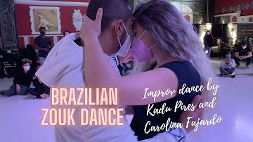 Brazilian Zouk Dance | Kadu Pires and Carolina Fajardo | Improv Zouk Dance (March, 2021)