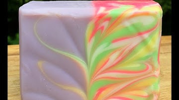 Striped Mantra Marbles Swirl in CP Soap
