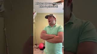 Squidward Disrespected Mickey Mouse youtubeshorts funny squidward mickeymouse