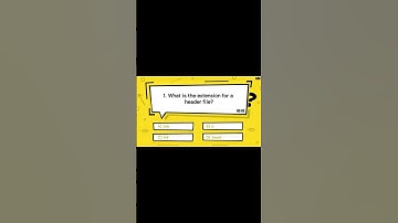 What is the extension for a header file? | Great Mind Official