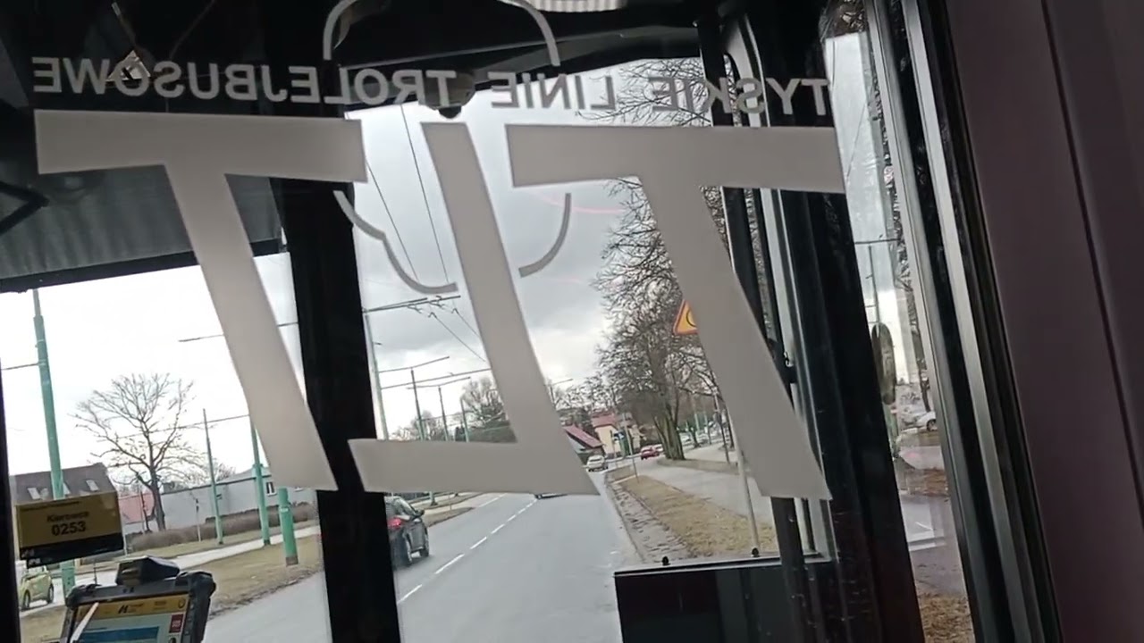 Przejazd trolejbusem w Tychach