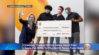 The running back teamed up with centretx to raise money help feed over
400,000 families in north texas this summer. katie johnston reports.