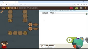 CodeMonkey   Coding Adventure Part 1 Fundamentals Challenge # 59 - 60