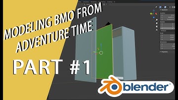 Having Fun the BMO Way, Modeling BMO From Adventure Time Part In Blender #1 (Time-Lape)