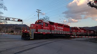 RJ Corman 7195, 7181 & 3478 with a long coal train!!